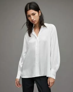 Wholesale 🎉 Oana Silk Blend 👕 Shirt Black 🧨