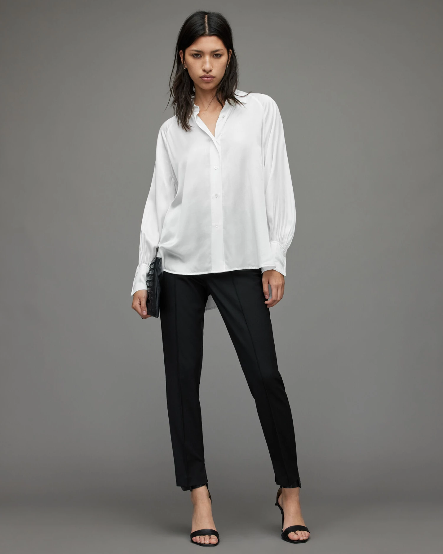 Wholesale π Oana Silk Blend π Shirt Black 𧨠6 Wholesale π Oana Silk Blend π Shirt Black 𧨠- Image 4