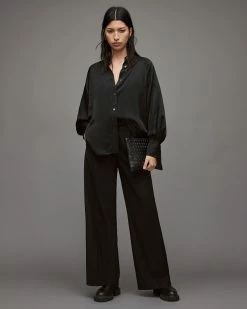 Cheapest β Oana Silk Blend π Shirt Black β 10 Cheapest β Oana Silk Blend π Shirt Black β -Tailoring Sales WH032X 5 3