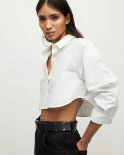 Coupon ๐ Averie Cropped ๐ Shirt White โ๏ธ 11 Coupon ๐ Averie Cropped ๐ Shirt White โ๏ธ -Tailoring Sales WH044Y 10 5