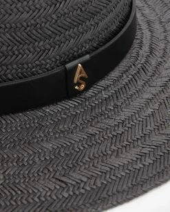 Best deal ✔️ Talia AllSaints Fedora Hat Black 🎁 -Tailoring Sales WH511W 5 3