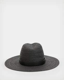 Best deal ✔️ Talia AllSaints Fedora Hat Black 🎁 -Tailoring Sales WH511W 5 5