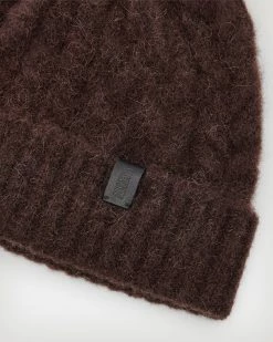 Brand new 🌟 Jody Cable Knit Beanie DEEP CHESTNUT ⌛ -Tailoring Sales WH606X 7785 3