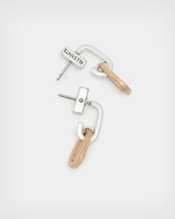 Discount ⌛ Carrie Link Earrings WARM BRASS/SILVER 💯 -Tailoring Sales WJ0001A 6855 4