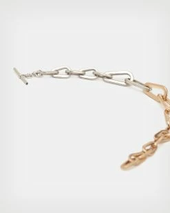 Buy 🎁 Carrie Chunky Chain Bracelet WARM BRASS/SILVER ✨ -Tailoring Sales WJ0006A 6855 4