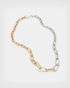 Promo 🔥 Carrie Chunky Carabiner Necklace WARM BRASS/SILVER ✨ -Tailoring Sales WJ0008A 6855 4