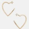 Top 10 😉 Femi Large Heart Hoop Earrings Warm Brass 🔥 -Tailoring Sales WJ503Y 6395 1