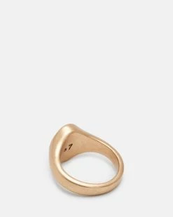 Cheapest 💯 Pave Gold-Tone Signet Ring Warm Brass 😍 -Tailoring Sales WJ505Y 6395 5