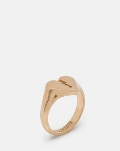 Deals ⌛ Split Heart Gold-Tone Ring Warm Brass ✨ -Tailoring Sales WJ506Y 6395 3