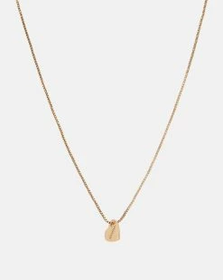 Cheap 🎁 Heart Gold-Tone Logo Necklace Warm Brass ✔️ -Tailoring Sales WJ508Y 6395 3
