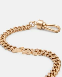 Cheapest 🎉 Love Script Gold-Tone Bracelet Warm Brass 😉 -Tailoring Sales WJ514Y 6395 3