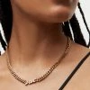 Hot Sale ⌛ Love Script Chunky Gold-Tone Necklace Warm Brass 🥰