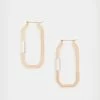Buy ⭐ Hex Carabiner Hoop Earrings WARM BRASS/SILVER 🌟