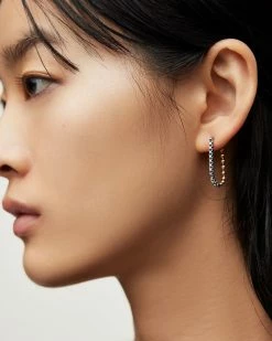 Best Sale 👍 Box Ball Earrings WARM BRASS/SILVER 🥰