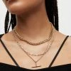 Best reviews of 👏 Hadlie Multiple Chain Necklace WARM BRASS/SILVER 🔥