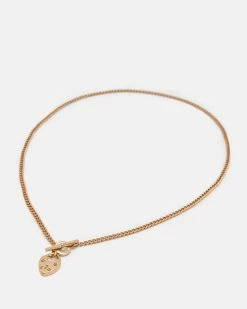 Cheap 🌟 Heartlock Gold-Tone Toggle Necklace Warm Brass 🎉 -Tailoring Sales WJ522Y 6395 4