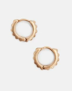 Flash Sale 🌟 Mia Mix Studded Small Hoop Earrings Warm Brass 🧨 -Tailoring Sales WJ529Y 6395 3
