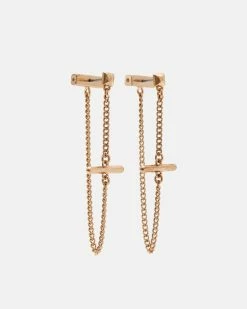 Wholesale 👏 Talia Gold-Tone Toggle Earrings Warm Brass 👍 -Tailoring Sales WJ533Y 6395 3