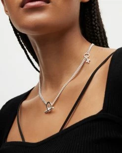 Budget 🎁 Nova Sterling Silver Charm Necklace Silver ❤️