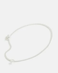 Budget 🎁 Nova Sterling Silver Charm Necklace Silver ❤️ -Tailoring Sales WJ542Y 34 3