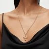 Best Pirce 🤩 Nova Cross Long Necklace Warm Brass 🤩