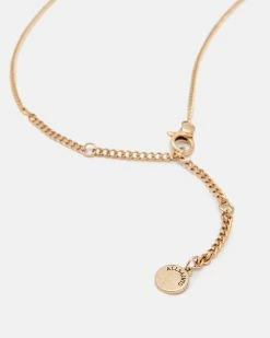 Best Pirce 🤩 Nova Cross Long Necklace Warm Brass 🤩 -Tailoring Sales WJ547Y 6395 5