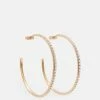 Deals 🥰 Pearl Large Gold-Tone Hoop Earrings Warm Brass 🔥 -Tailoring Sales WJ553Y 6395 1