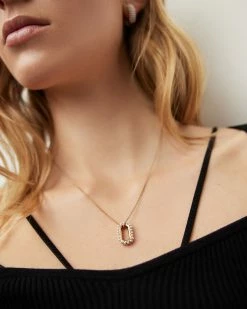 Budget 😀 Vida Gold-Tone Pearl Necklace Warm Brass 🎉