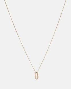 Budget 😀 Vida Gold-Tone Pearl Necklace Warm Brass 🎉 -Tailoring Sales WJ557Y 6395 3