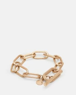 Coupon 😉 Loren Texture Chain Bracelet Warm Brass 👍