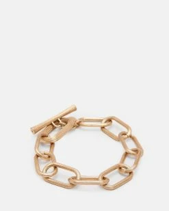Coupon 😉 Loren Texture Chain Bracelet Warm Brass 👍 -Tailoring Sales WJ564Y 6395 4