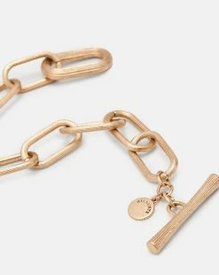 Coupon 😉 Loren Texture Chain Bracelet Warm Brass 👍 -Tailoring Sales WJ564Y 6395 5