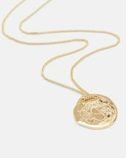 Buy 🎉 Helini Gold Vermeil Crest Necklace Gold Vermeil 🎉