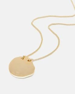 Buy 🎉 Helini Gold Vermeil Crest Necklace Gold Vermeil 🎉 -Tailoring Sales WJ578Y 8099 5