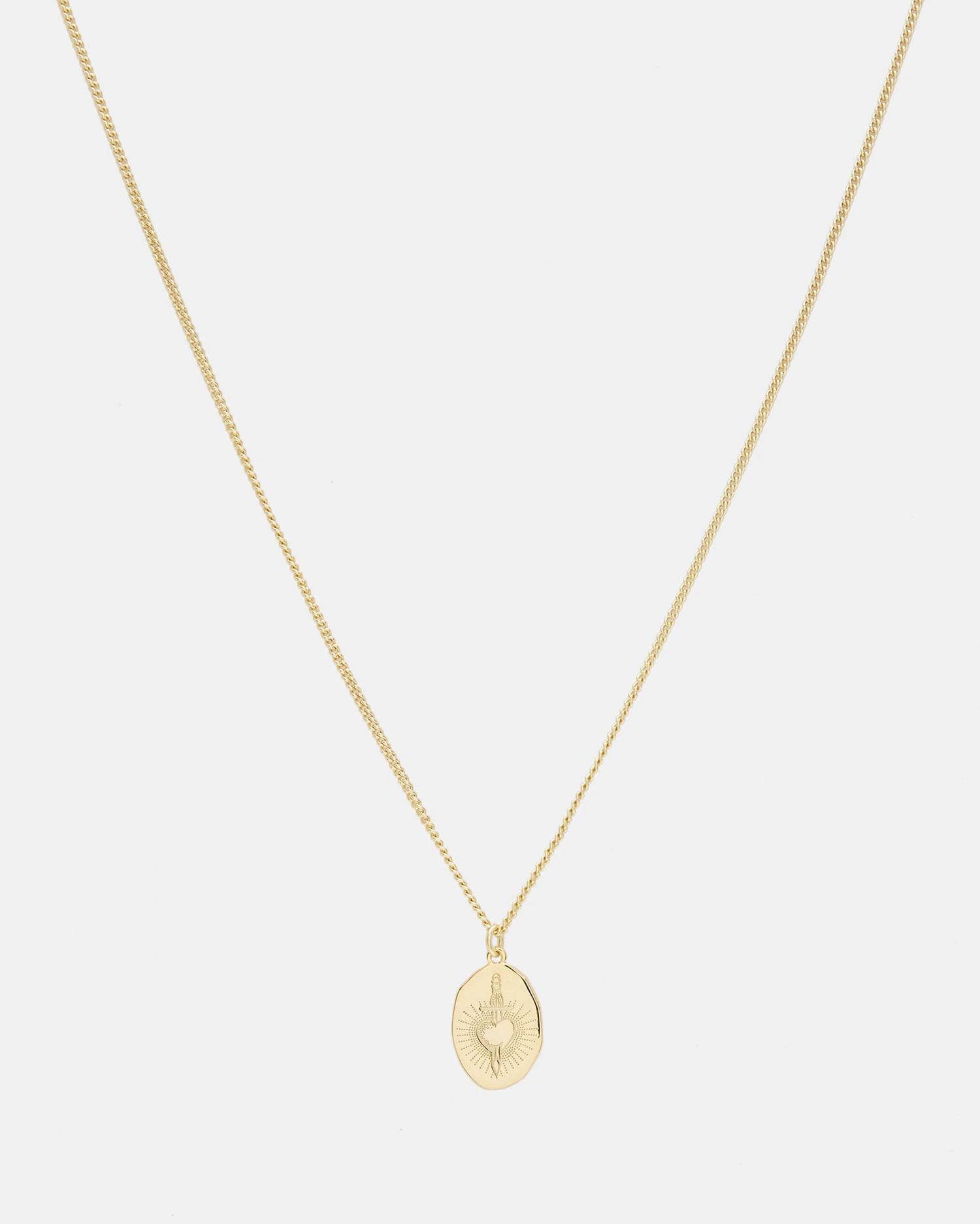 Outlet β Engraved Gold Vermeil Pendant Necklace Gold Vermeil π 5 Outlet β Engraved Gold Vermeil Pendant Necklace Gold Vermeil π - Image 3