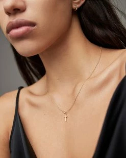 Best deal π Cross Pendant Gold Vermeil Necklace Gold Vermeil π