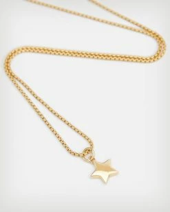 Best Sale 😍 Star Pendant Gold Vermeil Necklace Gold Vermeil 😀 -Tailoring Sales WJ673X 8099 3