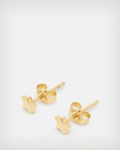 Cheap ❤️ Star Gold Vermeil Stud Earrings Gold Vermeil 🛒 -Tailoring Sales WJ676X 8099 3