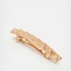 Budget 👍 Pyramid French Barrette Hair Clip Set Warm Brass 🧨