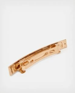 Budget 👍 Pyramid French Barrette Hair Clip Set Warm Brass 🧨 -Tailoring Sales WJ682X 6395 3