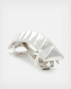 Flash Sale 🌟 Pyramid French Barrette Hair Clip Warm Silver 🔔 -Tailoring Sales WJ683X 6414 3