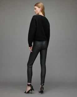 Flash Sale 🥰 Cora High-Rise Leather Leggings Black ❤️ -Tailoring Sales WL098R 5 5 1