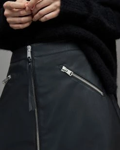 Coupon 🌟 Piper Faux Mini 👗 Skirt Black ⌛ -Tailoring Sales WL180X 5 3 1