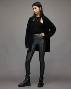 New 😉 Cora High Rise Faux Leggings Black 🎉 -Tailoring Sales WL181X 5 3