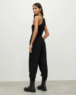 Wholesale 🌟 Auden Mid-Rise Cuffed Trousers Black 🔔 -Tailoring Sales WL187U 5 6