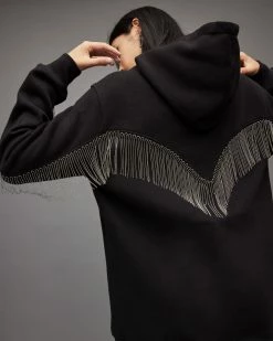 Wholesale 😍 Giselle Chain Hoodie Black 👏 -Tailoring Sales WM058V 5 3