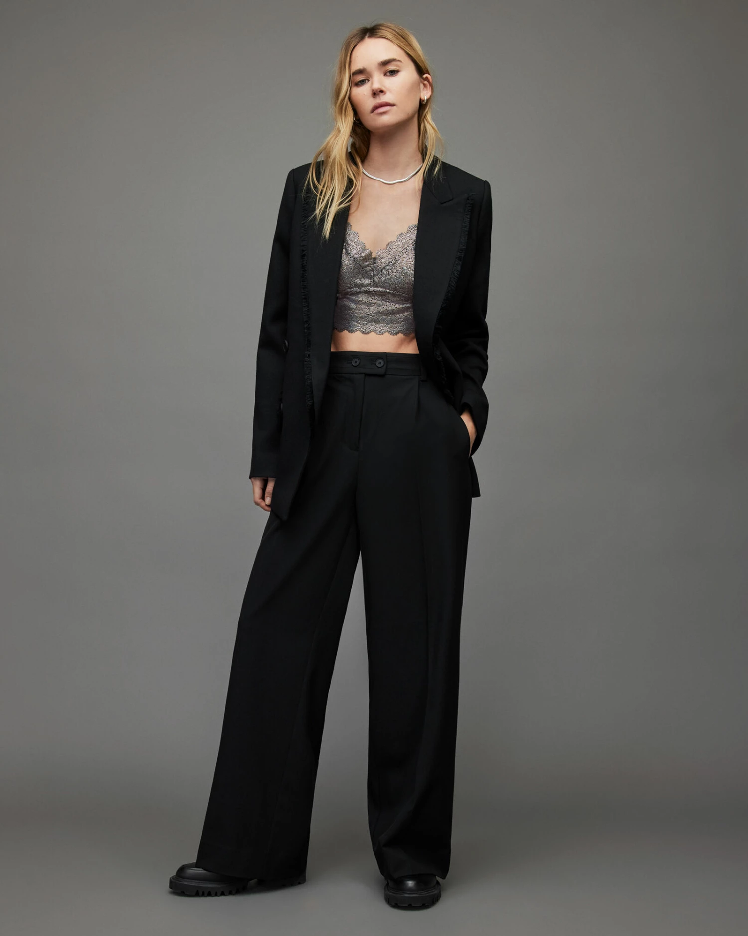 Flash Sale π₯° Maren Shimmer Bra Top Silver π 6 Flash Sale π₯° Maren Shimmer Bra Top Silver π - Image 4