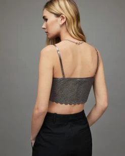 Flash Sale π₯° Maren Shimmer Bra Top Silver π 13 Flash Sale π₯° Maren Shimmer Bra Top Silver π -Tailoring Sales WM158X 34 6