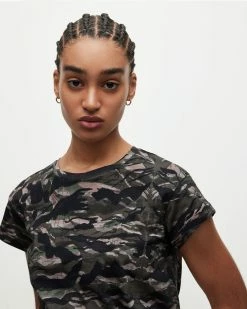 Top 10 🛒 Oniyuri Anna T-Shirt Khaki Green 😍 -Tailoring Sales WM234W 3836 3