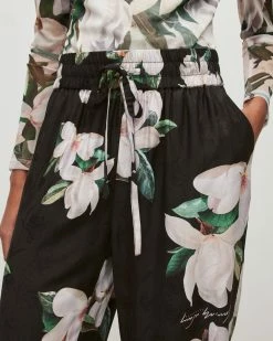 Buy 🎁 Tyler Alessandra Silk Blend Trousers Black ✨ -Tailoring Sales WP027Y 5 3 1